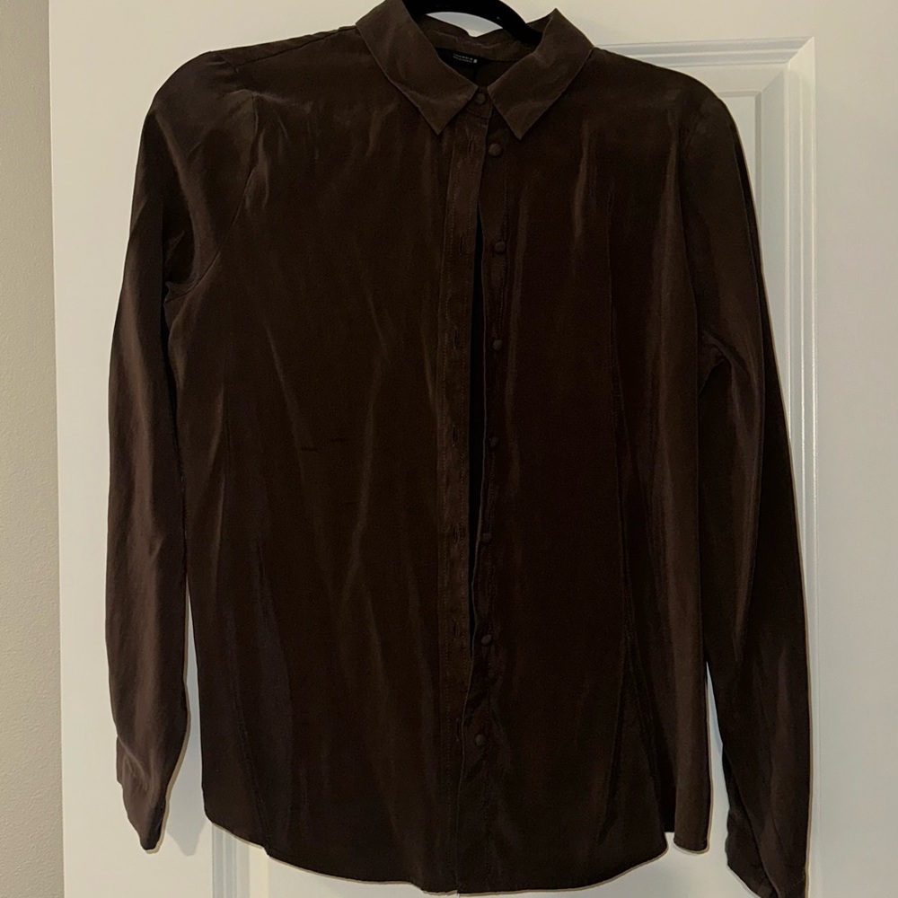 Zara Chocolate Brown Blouse